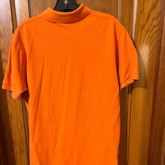 Polo Ralph Lauren Orange Men’s Classic Fit Mesh Cotton Polo Size Medium - Picture 2 of 4